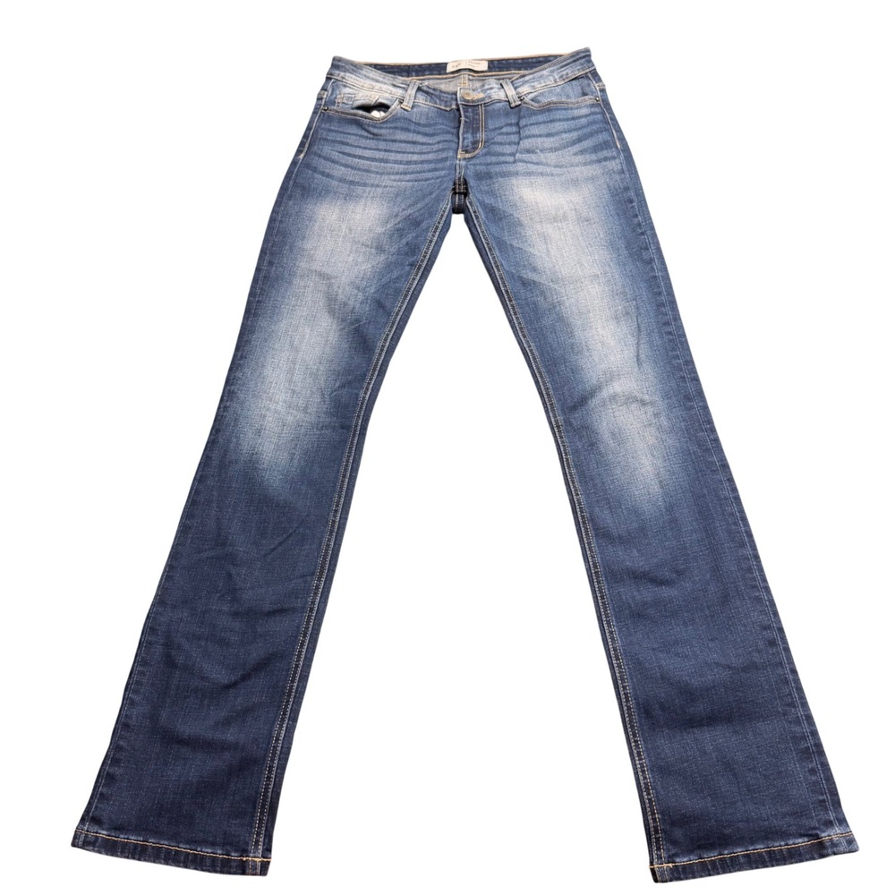 BKE Payton Mid-Rise Straight Leg Jeans Dark Wash Size 27x32 Women's